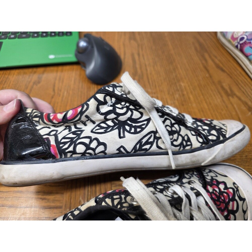 Coach Women's Barrett Poppy Canvas Shoes Sneakers Floral Women's Size 11B - Picture 9 of 16